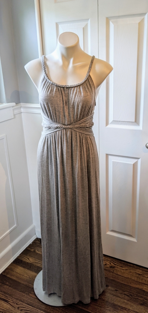 Max Studio maxi dress soft gray size L
